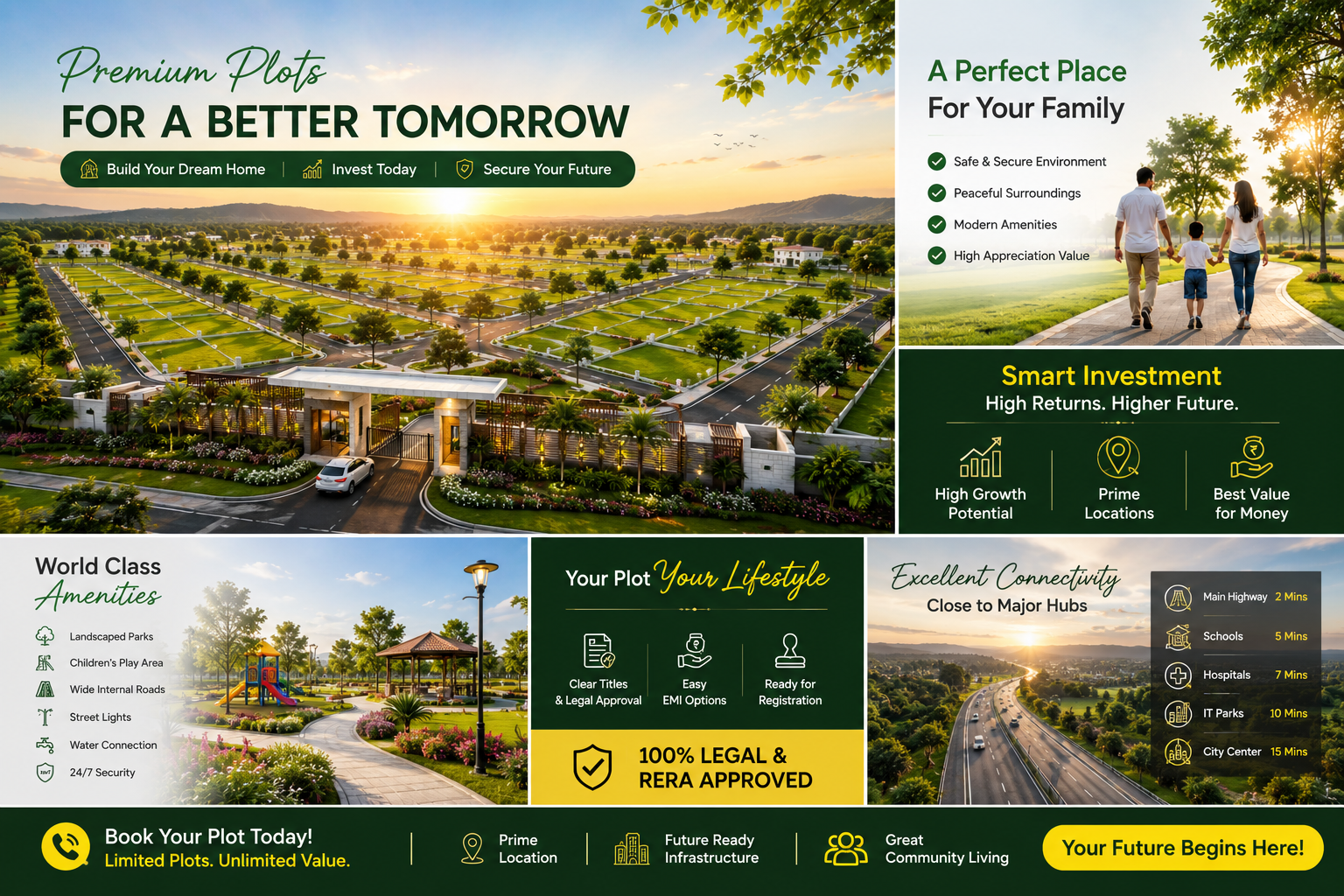 Family choosing a DTCP approved residential plot near OMR Chennai for their dream home